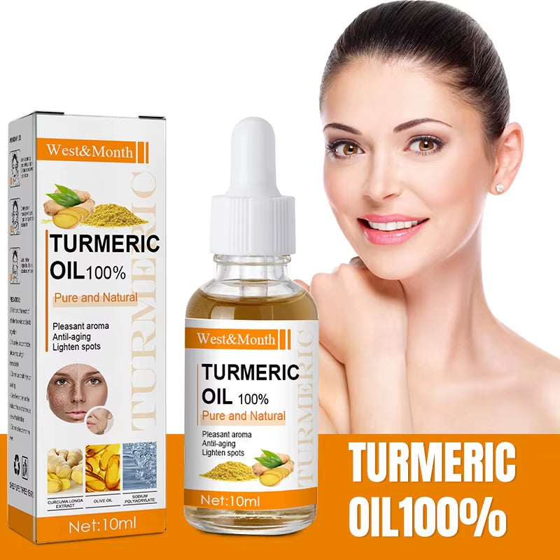 Turmeric Face Serum Moisturizing Essential Oil Tightening Brightening Reducing Fine Lines Oil Control Natural Pure Skincare