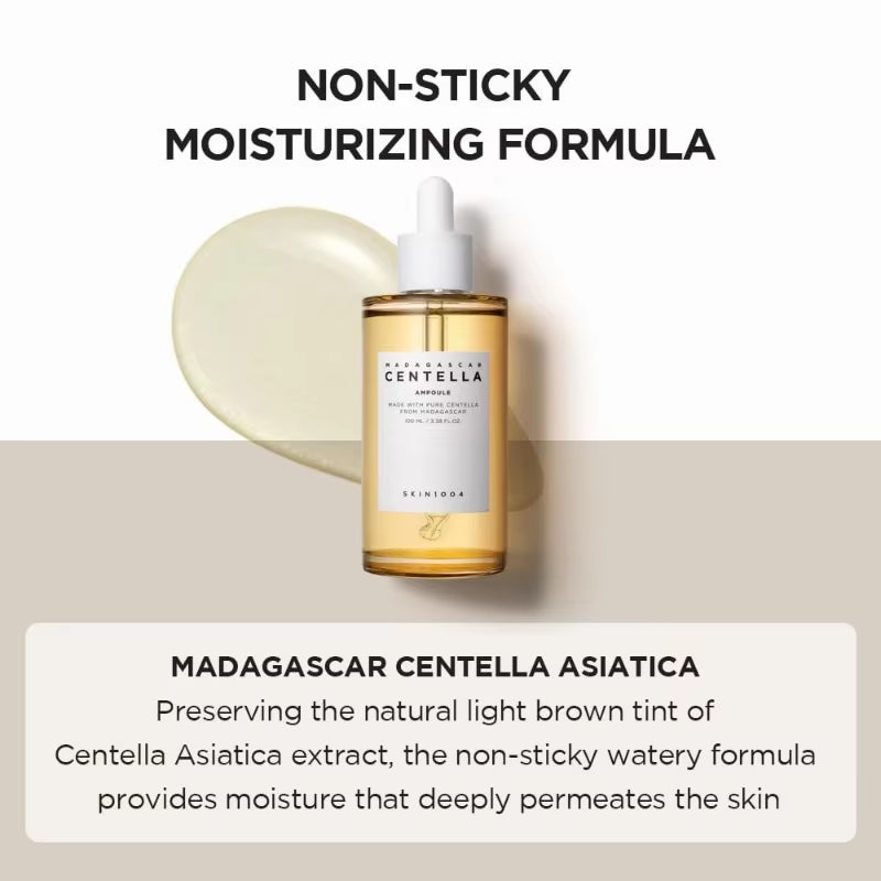 100ML Original  Magasca Centella Ampere Facial Essence Moisturizes Moisturizes Sooths Calms Sensitive Skin